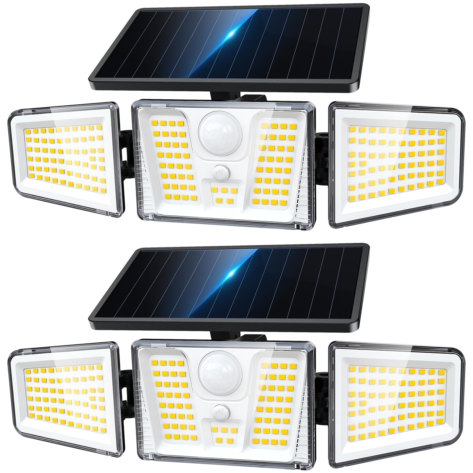 KOOPER Solar Flood Lights, 210 LED Motion Sensor Outdoor Lights, Solar Motion Li