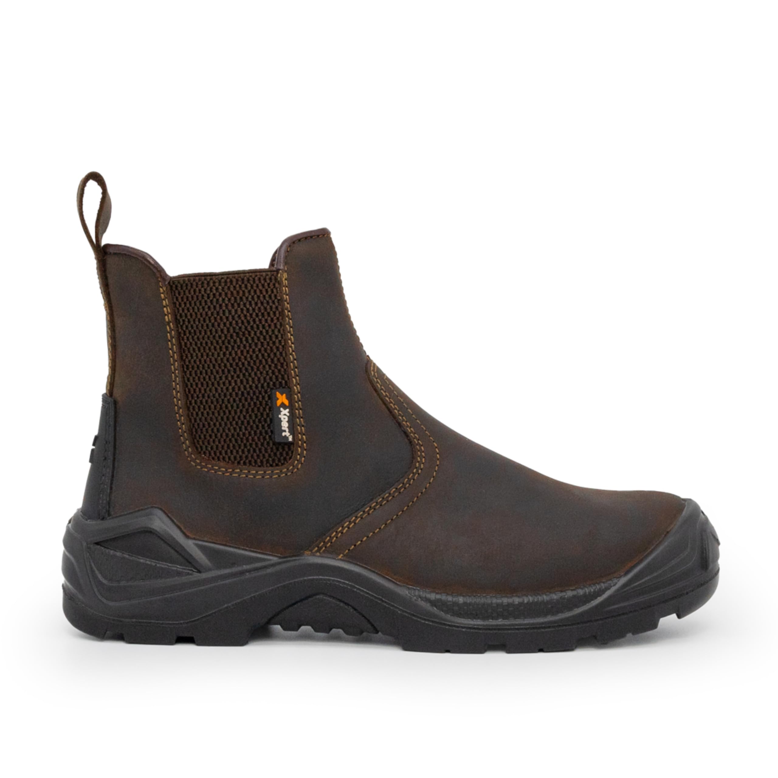 Xpert - Defiant SBP Safety Dealer Boots. Pull On Chelsea Steel Toe Cap Shoes, Co