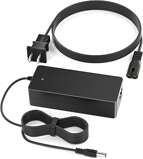 VHBW 42V 2A Electric Scooter Charger for 36V Lithium Battery | Compatible with GoTrax/Jeston/Hover-1/Hiboy&more Electric Scooters/Bikes ,ETL Listed SGS Tested,Fast Charger-Round DC Plug
