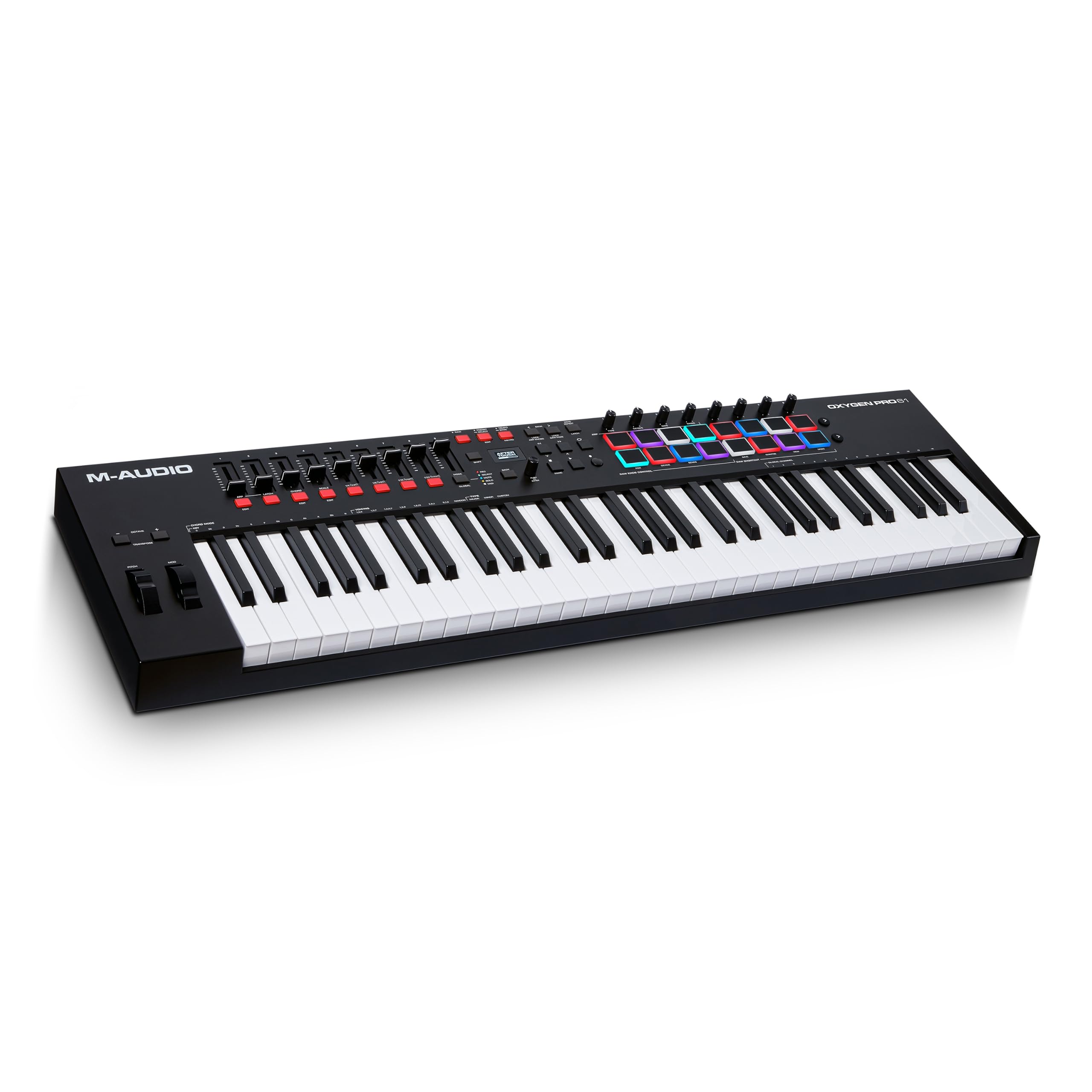 M-AUDIO Oxygen Pro 61 USB MIDI Keyboard Controller | 61 Velocity-Sensitive Keys,