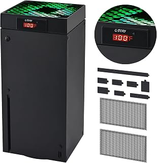 G-STORY Cooling Fan for Xbox Series X, Auto 3 Speed Adjust Temp Display RGB