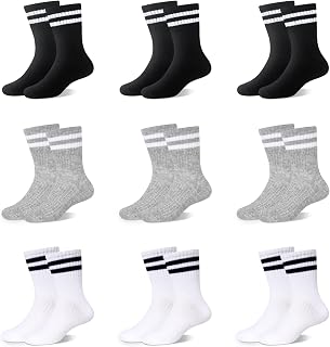 Children's Sports Socks Tennis Socks Children Boys Girls Elastic Cotton Children's Socks 9 Pairs