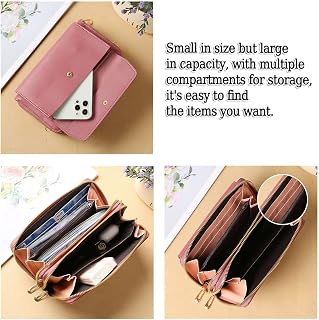 Shoulder Bag for Women, Leather Purses for Women, Phone Pocket, Wallet, Credit Card Holder, Coin Purse