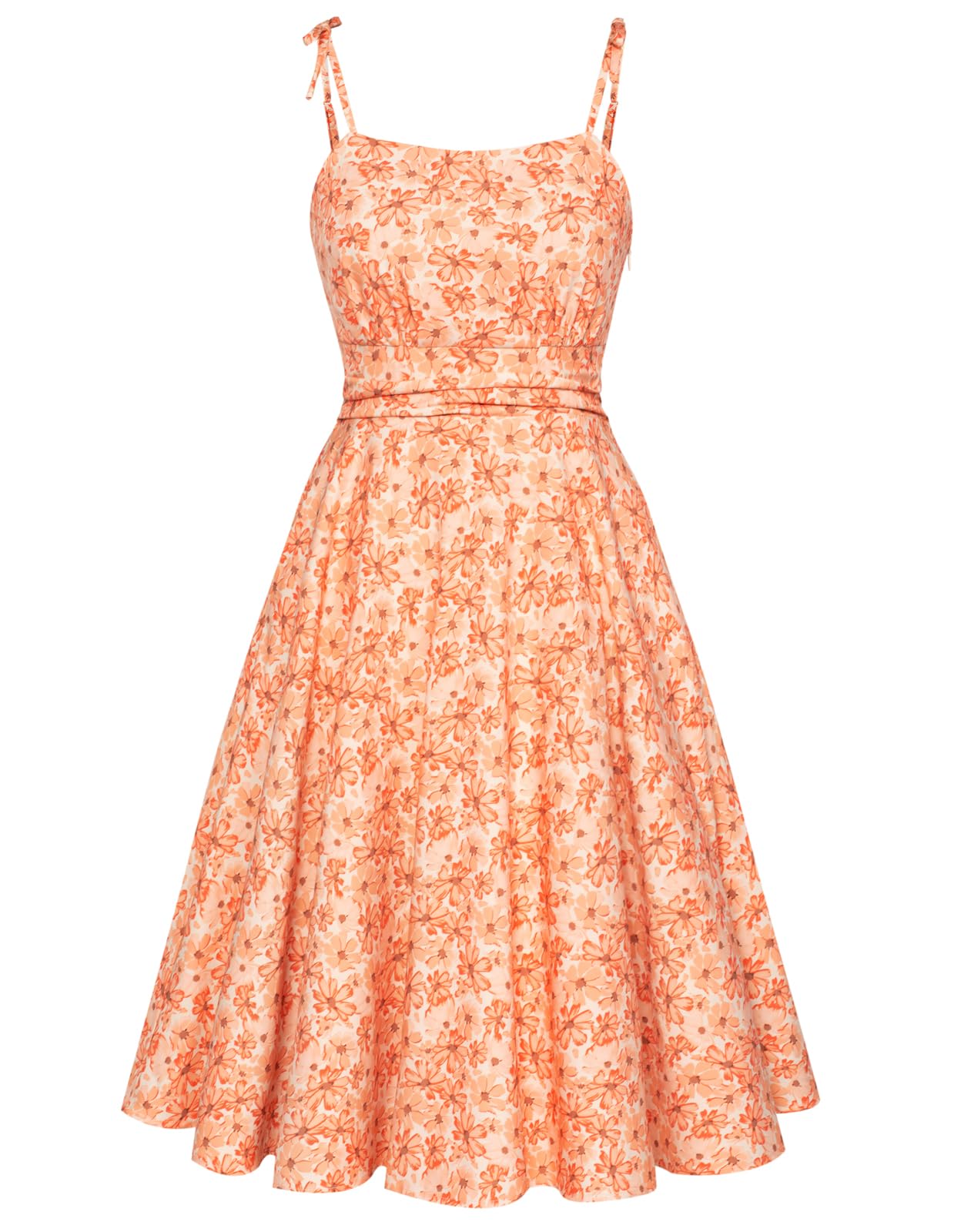 Belle Poque 2025 Summer Dresses for Women Spaghetti Strap Midi Sun Dress Cute Ca