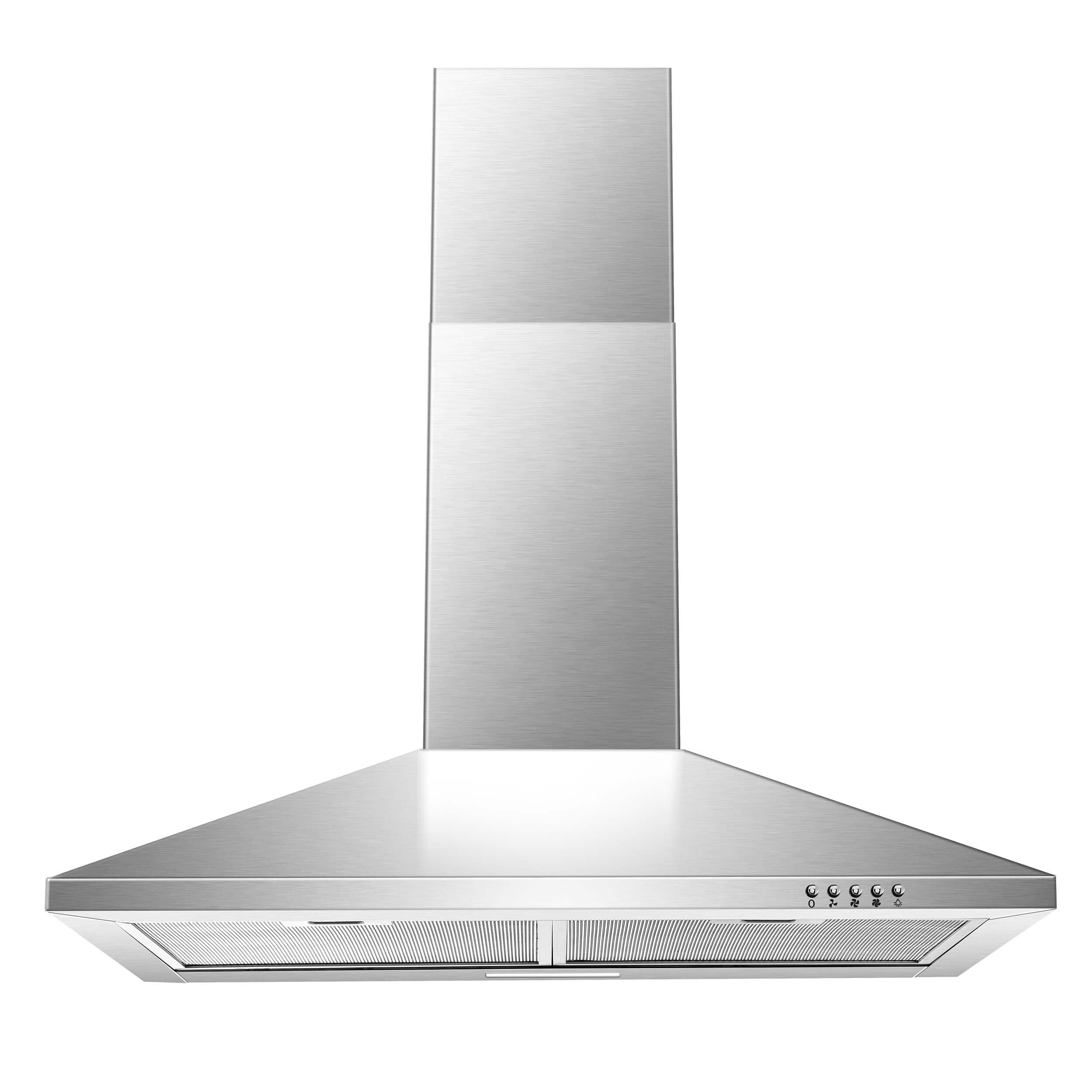 SNDOAS Range Hood 30 inch,Wall Mount Range Hood in Stainless Steel With Ducted/D