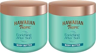 Hawaiian Tropic | Enriching Body Butter After Sun - 250 ml, 12 Hydration with Shea Butter, Coconut Fragrance, Vegan (Pack of 2)