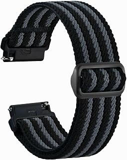 WOCCI Bracelets de Montre en Nylon Tissé Doux avec Boucle Coulissante, Adaptés aux Petits et Grands Poignets, Largeur de Bande 18mm 20mm 22mm 24mm