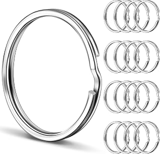 Caianwin 85/180 Pcs Key Rings, 25mm Split Rings Loops Metal Small Keyring for Car, Office, Home, Keychains, DIY and Ornaments
