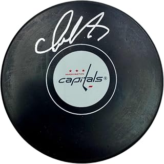 Autographed/Signed Alexander Alex Ovechkin Washington Capitals Logo Hockey Puck Fanatics COA