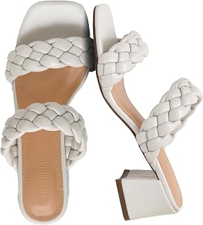 CUSHIONAIRE Womens Onyx Braided Heel Memory Foam Sandal Large Width