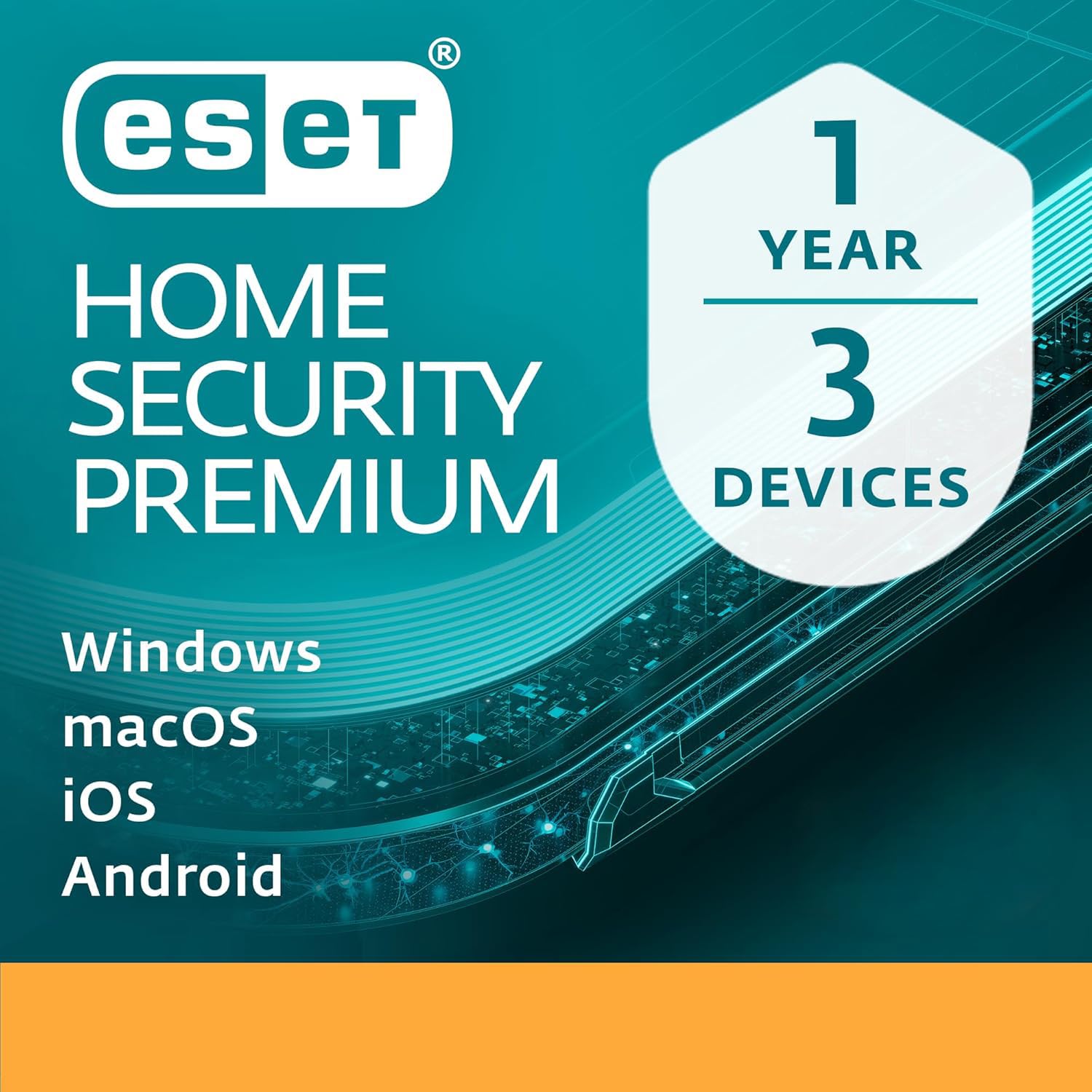 ESET HOME Security Premium 2026 | 3 Devices | 1 Year | Antivirus, Firewall, VPN,