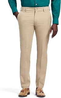 Izod Men's Chino Dress Pant Cotton Touch Performance