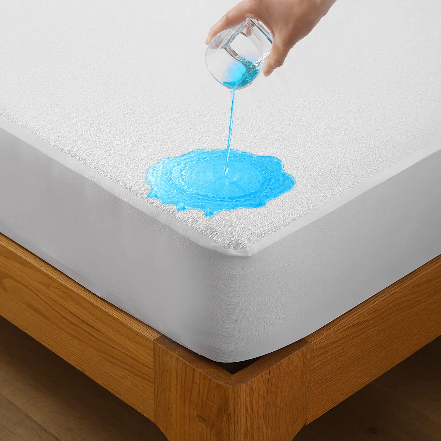 Bedecor Waterproof and Breathable Cotton Mattress Protector, Mattress Protector,