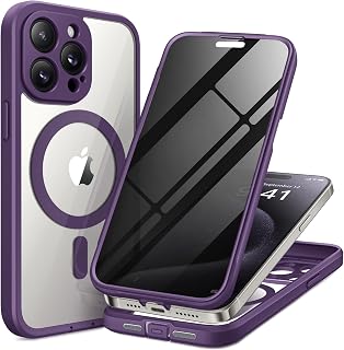 TIESZEN for iPhone 15 Pro Max Case, Compatible with MagSafe, Purple