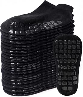 Non-slip Toddler Cotton Crew Ankle Grip Socks for Baby Walking
