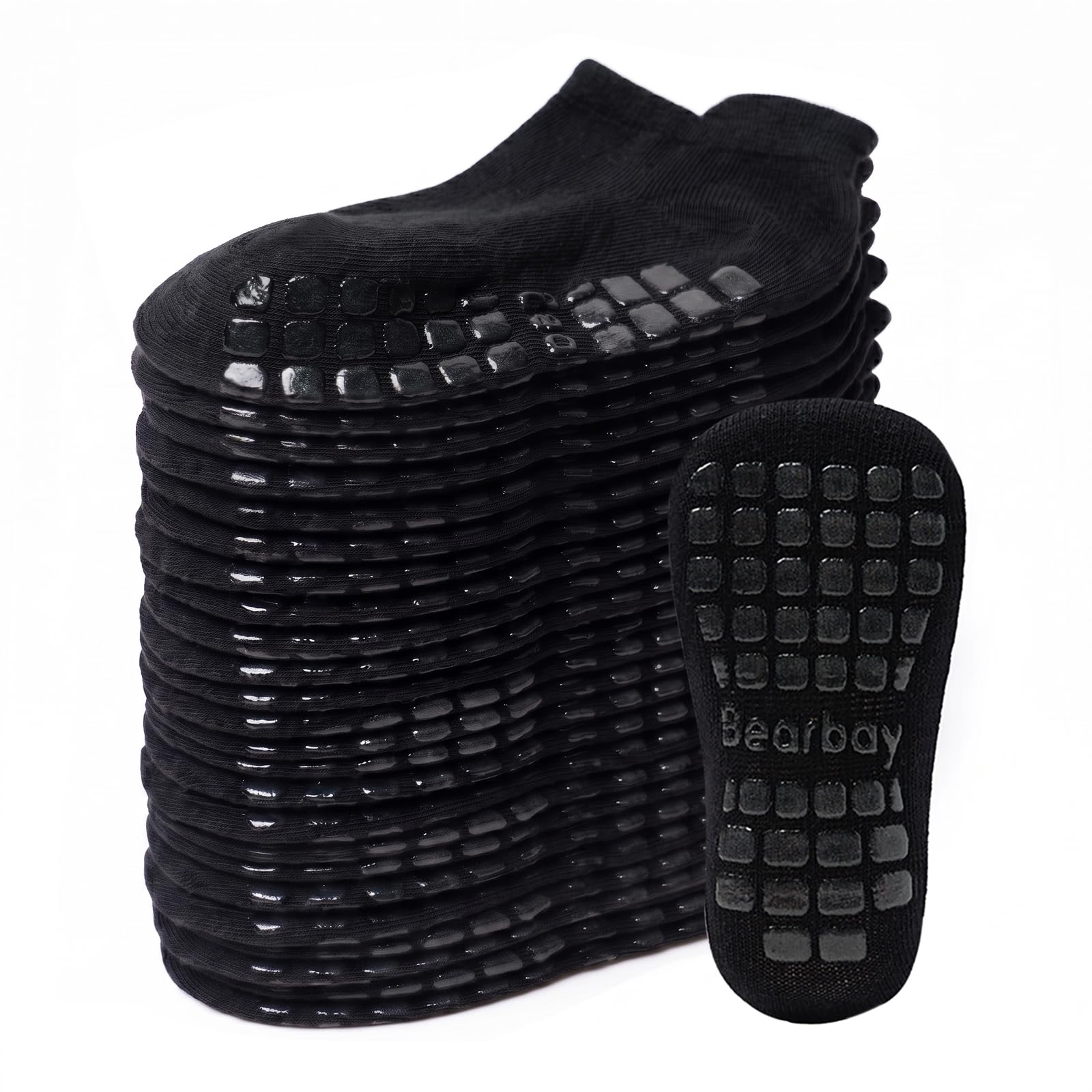 Non-slip Toddler Cotton Crew Ankle Grip Socks for Baby Walking