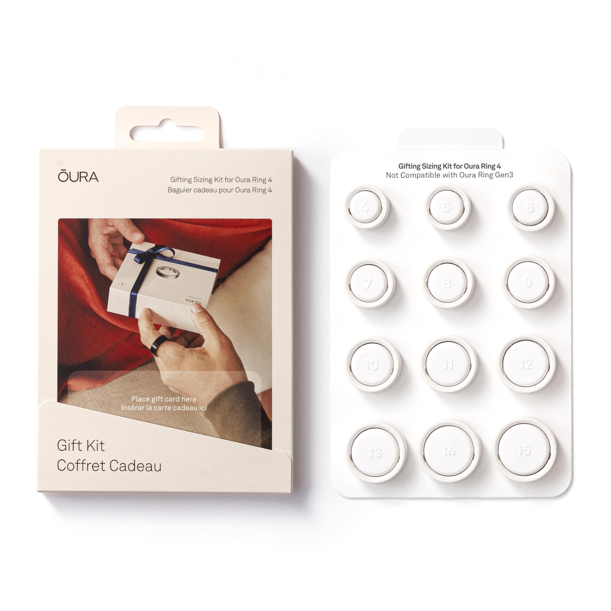 Oura Ring 4 Gifting Sizing Kit - Unique Sizing - Give the Gift of Health