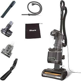 Shark Corded Upright Vacuum Cleaner 1.1L, Pet Model, NZ691UKTDB | with Anti Hair Wrap Technology, LED Headlights, Lift-Away, Anti-Allergen, 8m Cord, 750W, 5 Attachments inc Pet Tool, Black
