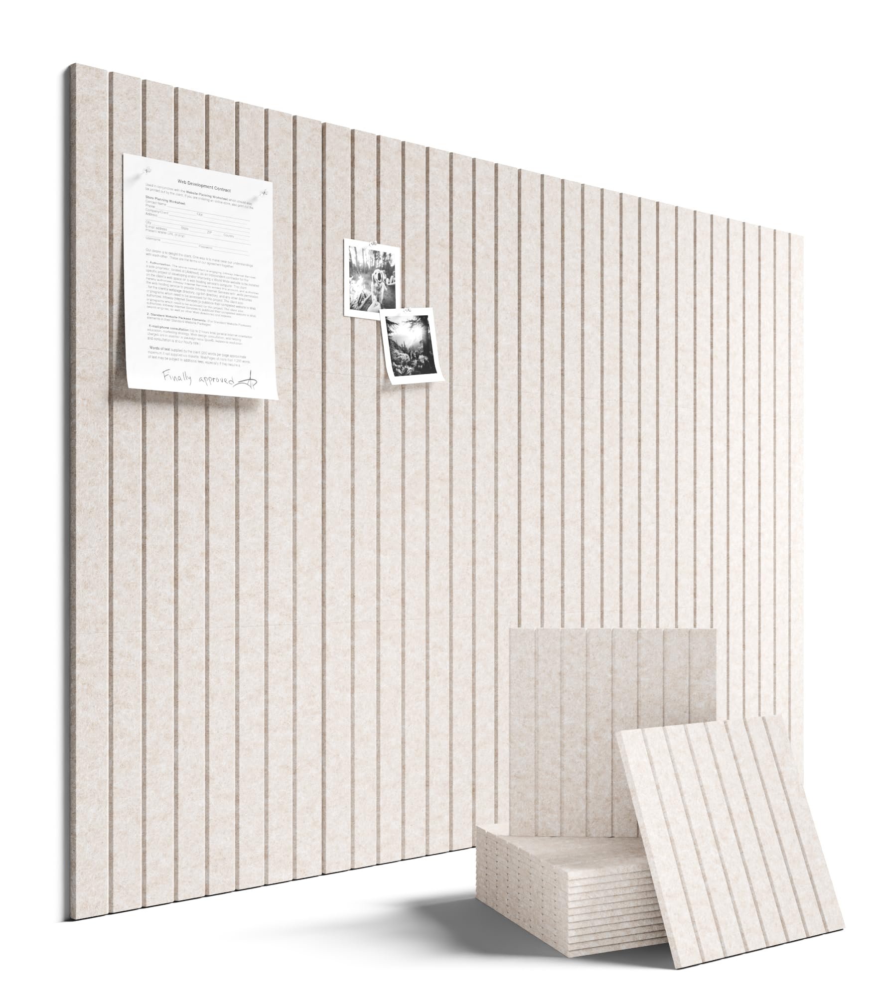 Fluxynara Felt Bulletin Board & Cork Board Alternative 48'' x 36'' | 12-Pack Fel