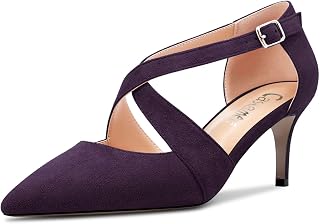 Castamere Women's Half Needle Pointed Heel Pumps Cross Strap Sexy Classic 6.5 cm Heels