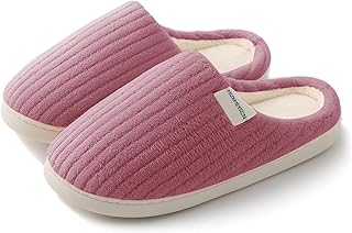 HUXMEYSON Womens Slippers Fuzzy House Slippers, Cozy Slippers for Women Indoor Fluffy Outdoor Slippers with Anti-Skid Sole