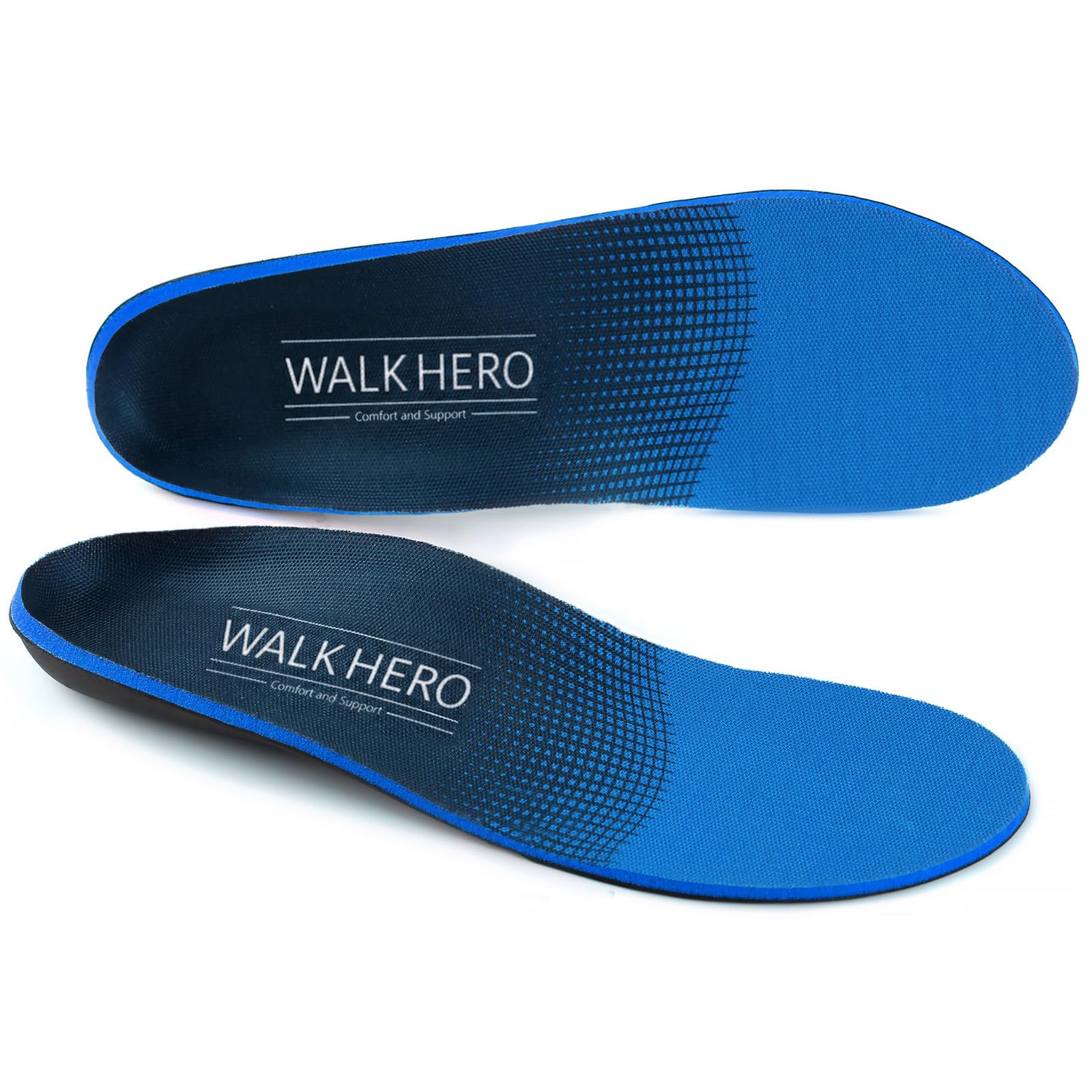 WalkHero Arch Support Inserts for Women Men, Relieve Plantar Fasciitis | Orthoti
