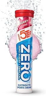 HIGH5 Zero Electrolyte Tablets for Hydration, Berry, 20 Tablets | Zero calories and sugar free. Enhanced with Vitamin C. Electrolytes to support performance and wellness.