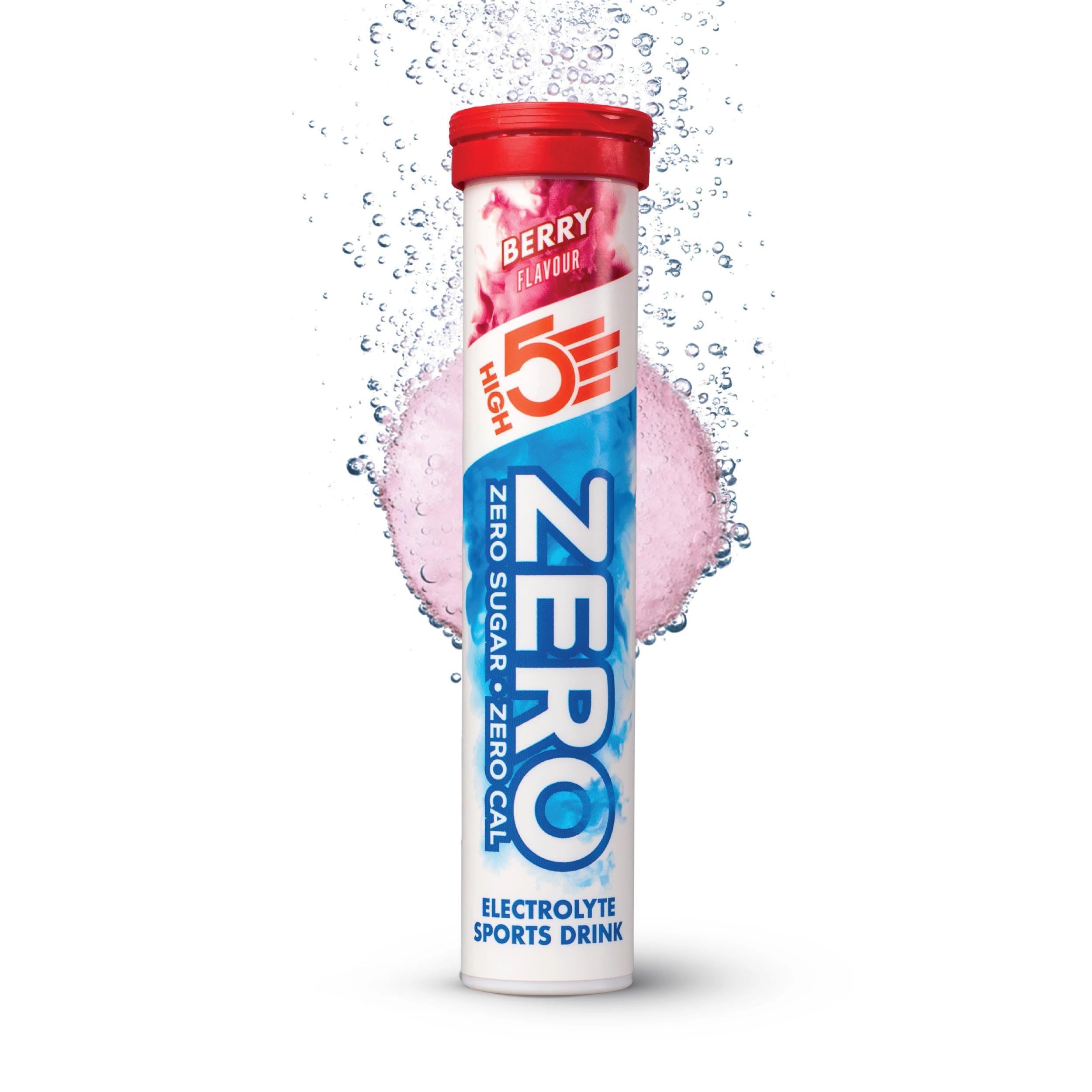 HIGH5 Zero Electrolyte Tablets for Hydration, Berry, 20 Tablets | Zero calories 