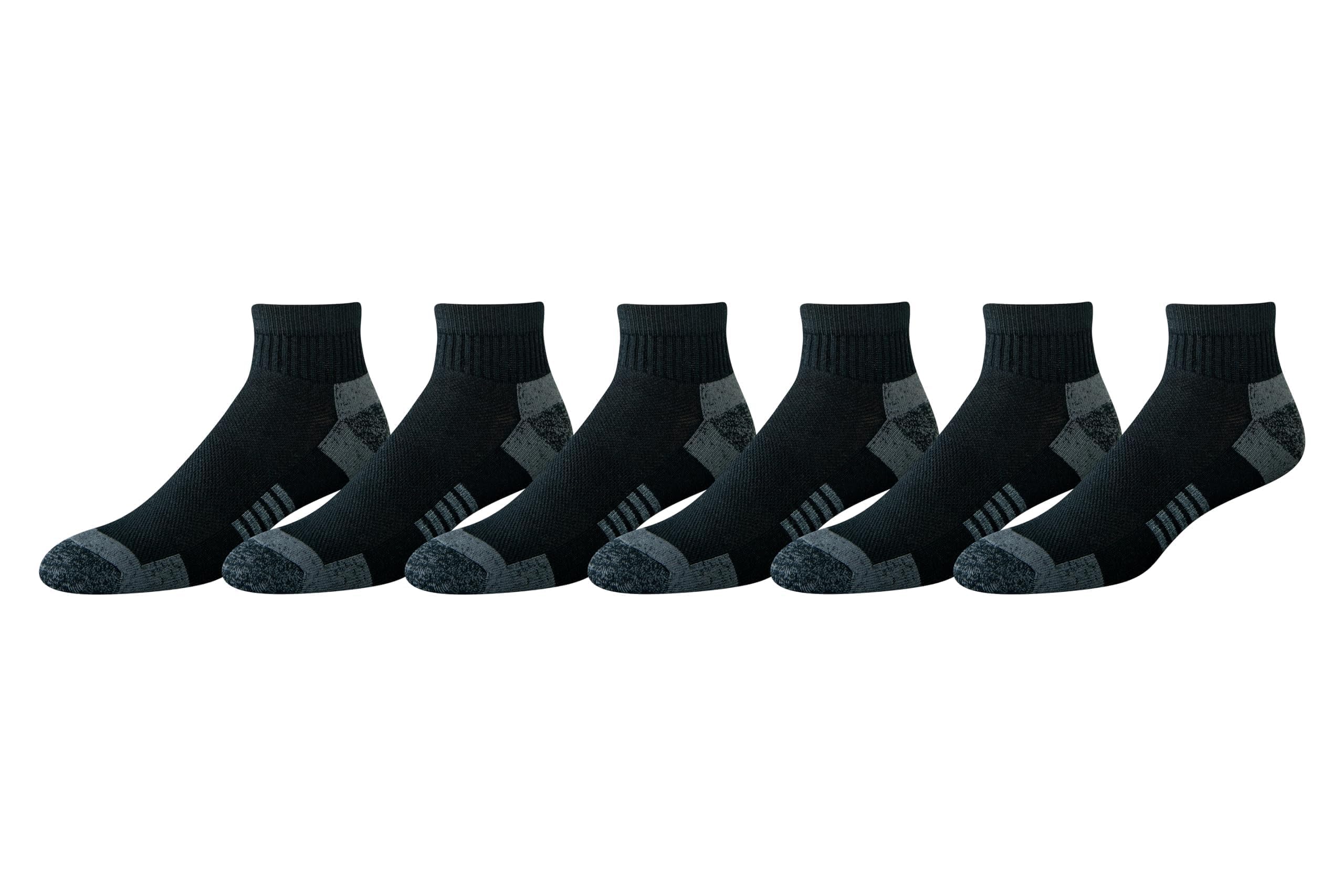 Amazon Essentials Men's Breathable Cotton Blend Padded Ankle Sports Socks