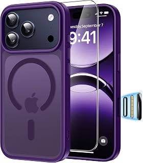 for iPhone 17 Pro Case Compatible with MagSafe, Dark Purple