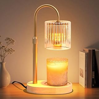 Candle Warmer Lamp with Timer Birthday Gifts for Women Mom Home Decor | Dimmable Candle Warmer, Adjustable Height, Elegant Wax Melt Warmer for Jar Candles Living Room Bedroom Decor