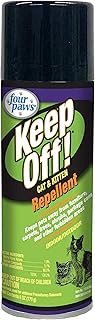 Four Paws Keep Off Cat Repellent Spray for Outdoors & Indoors, 6 oz | Chew & scratch deterrent, for cats & kittens, safe for indoor & outdoor use, protects furniture & plants