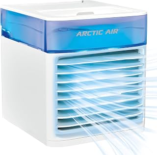 Arctic Air Pure Chill Deluxe Evaporative Air Cooler, Swamp Cooler | Portable Room Cooler for Bedroom, Office & Living Room | Hydro-Chill Technology | Quiet, Lightweight Personal AC