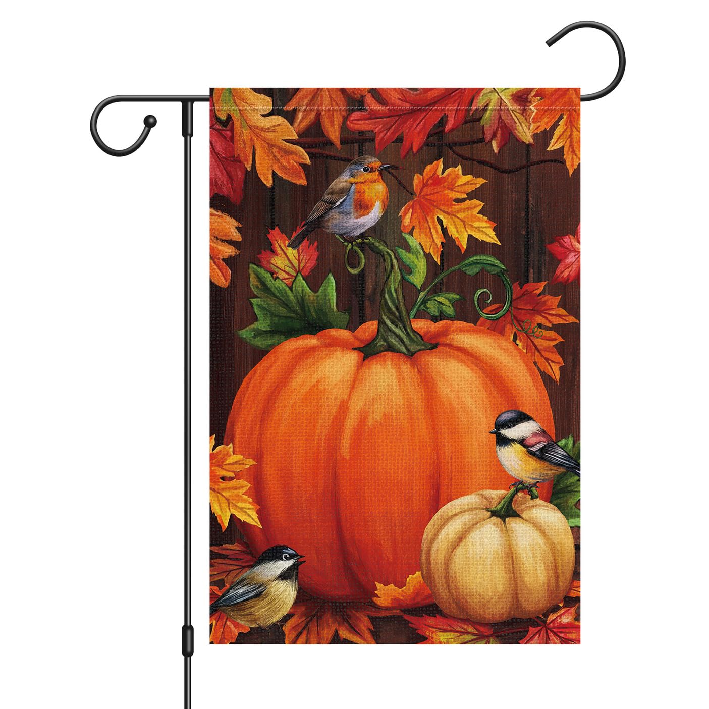 Louise Maelys Fall Garden Flag 12x18 Inch Double Sided Outside Flag Thanksgiving