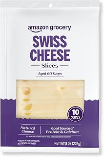 Amazon Grocery, Swiss Cheese, 8 Oz, 10 Slices