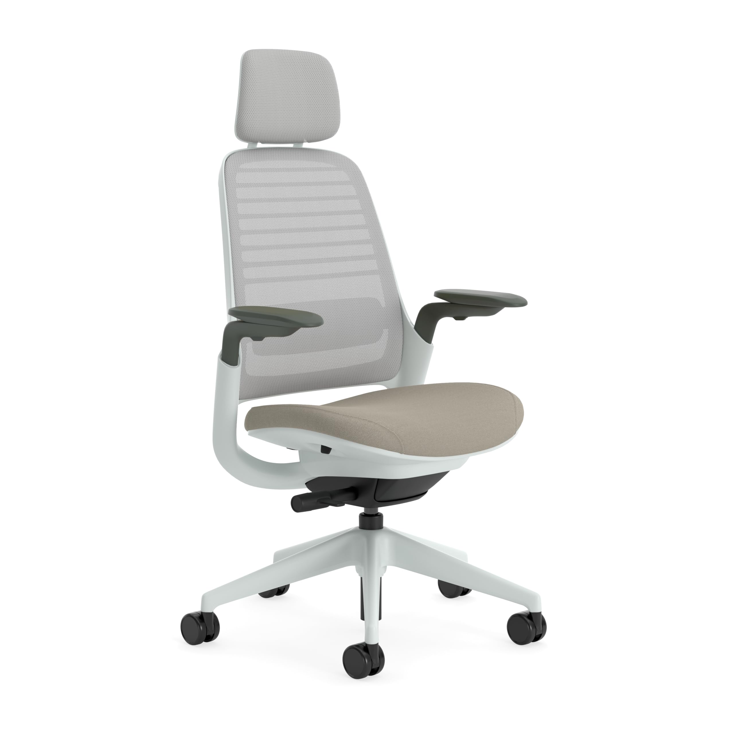 Steelcase Ergonomic Office Chair Series 1 with Headrest Truffle
