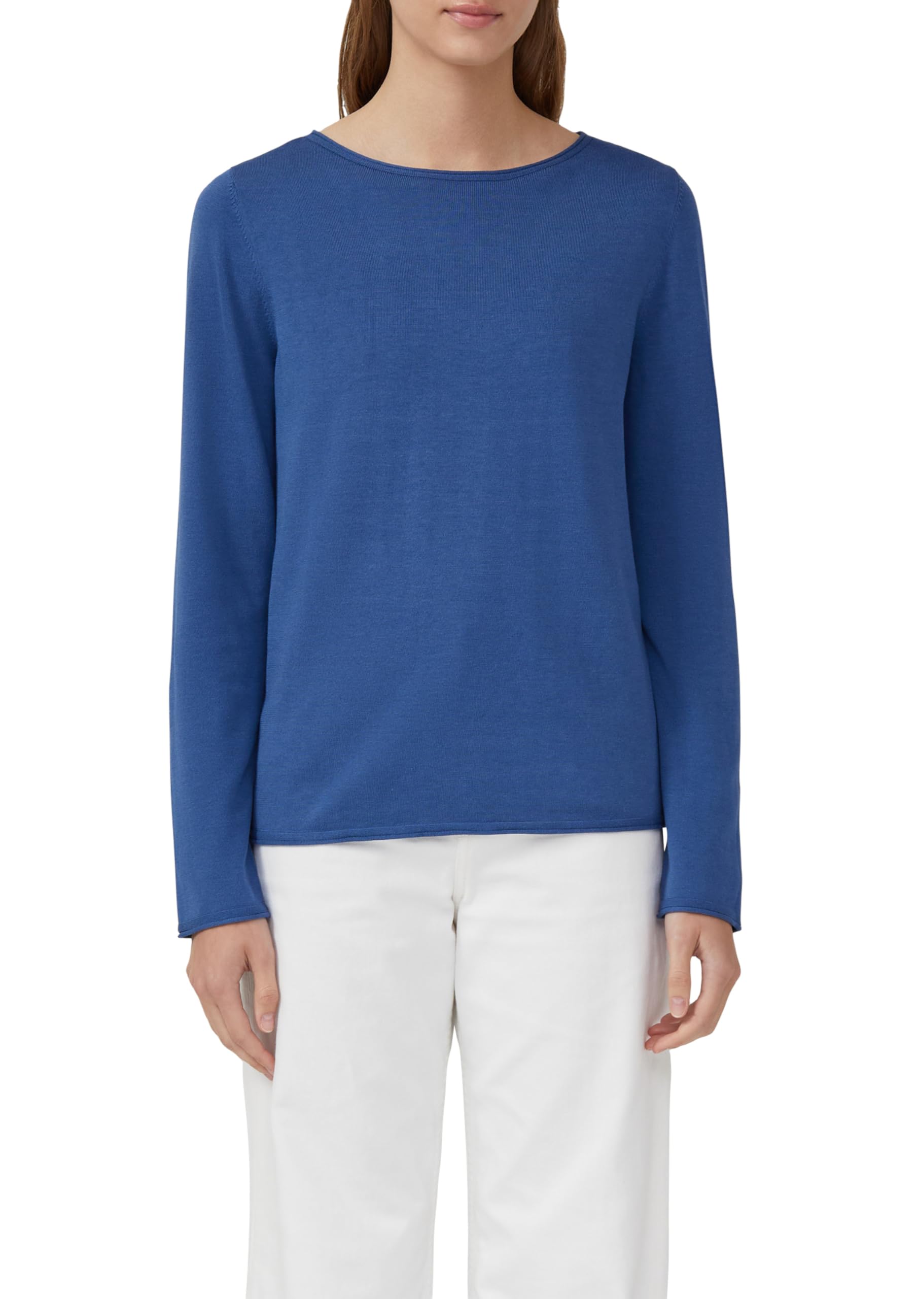 s.Oliver Women's Knitted Jumper - Regular Fit, Fine Knit, Crew Neck