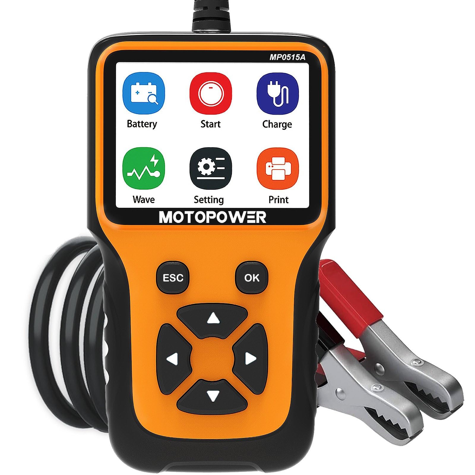 MOTOPOWER MP0515A 12V Car Battery Tester Automotive 100-2000 CCA Battery Load Te