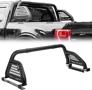 JOYTUTUS Roll Bar for Full-Size Truck, Compatible with Ram Silverado F150 | Sierra 1500 2500 3500 F250 F350, Quick-draw Molle Panel, 3x Stronger Enhance Rollover Protection on Off-road