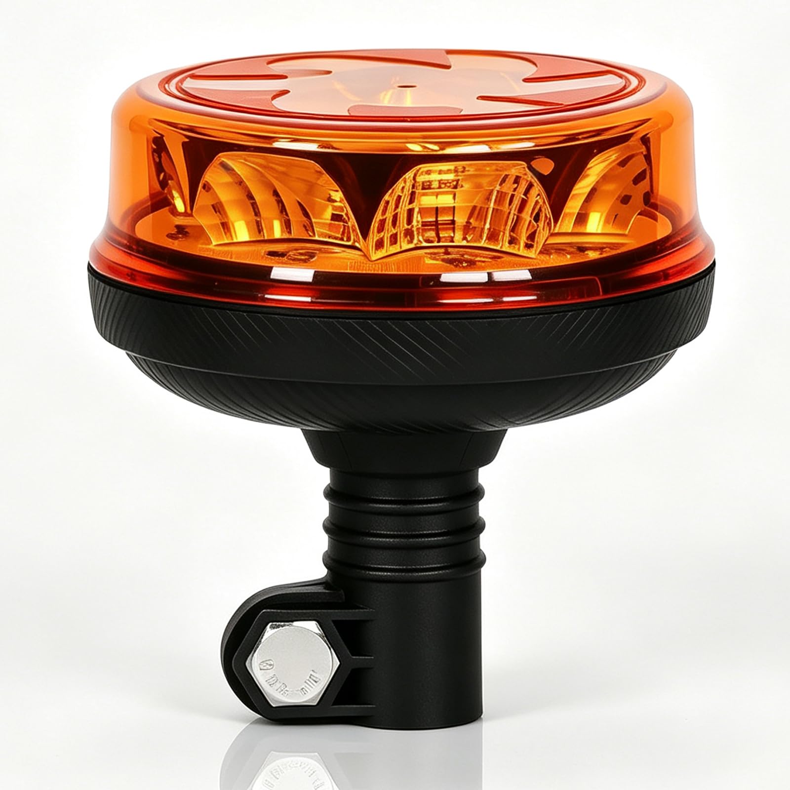 Yinaolan LED Amber Warning Beacon Light, 16LEDs 12/24V Orange Blinking Lamp 4 Fl