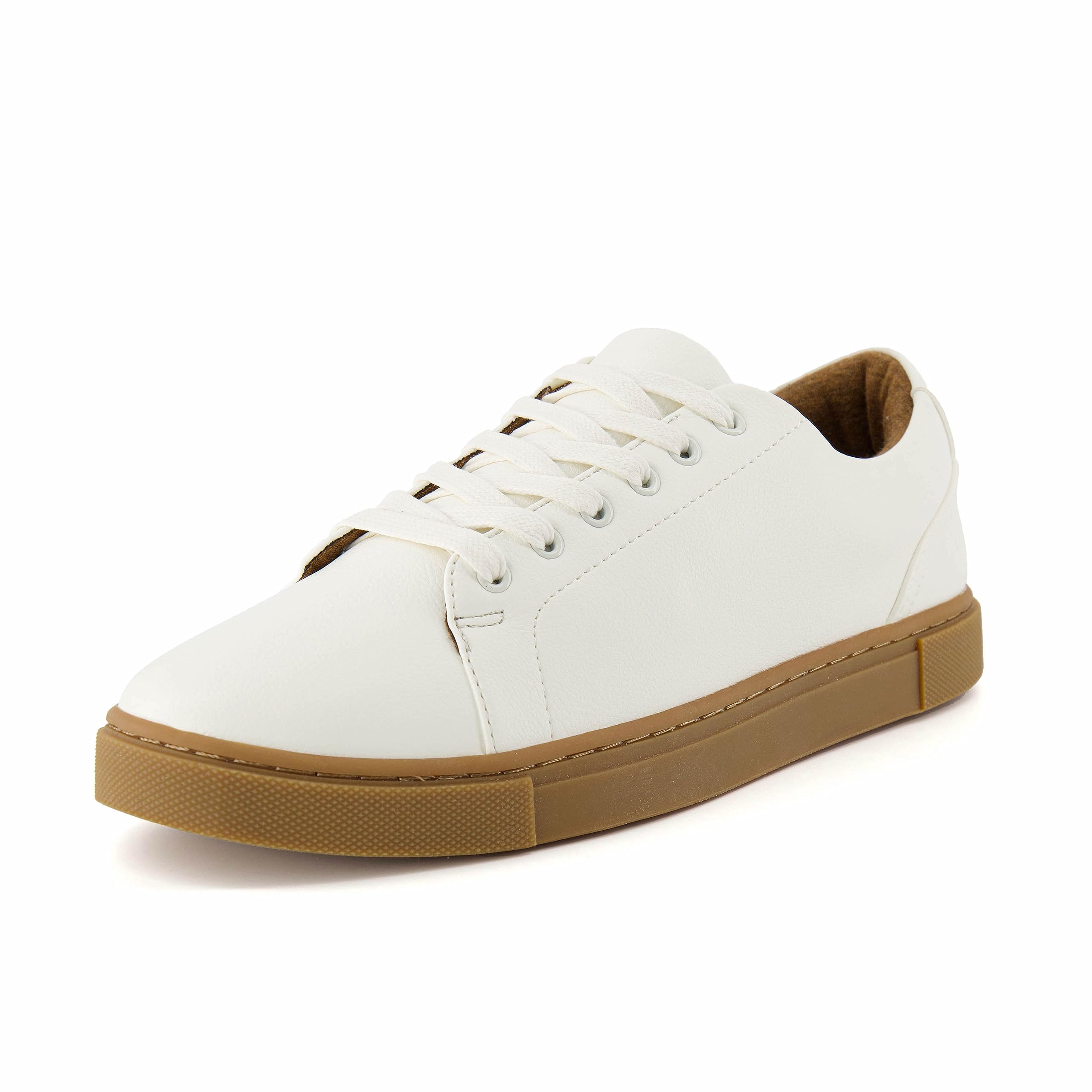 CUSHIONAIRE Sneaker con Lacci Princeton da Uomo con Schiuma + Comfort, Bianco/Go