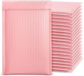 60PCS Self-Seal Bubble Mailers, Padded Envelopes, Poly Bubble Mailers, Postal Wrap Envelope for Shipping, Mailing, Packaging (13 X 18CM)
