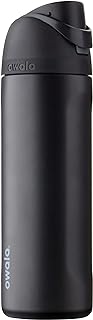 Owala FreeSip Stainless Steel Water Bottle 24 oz Very, Very Dark