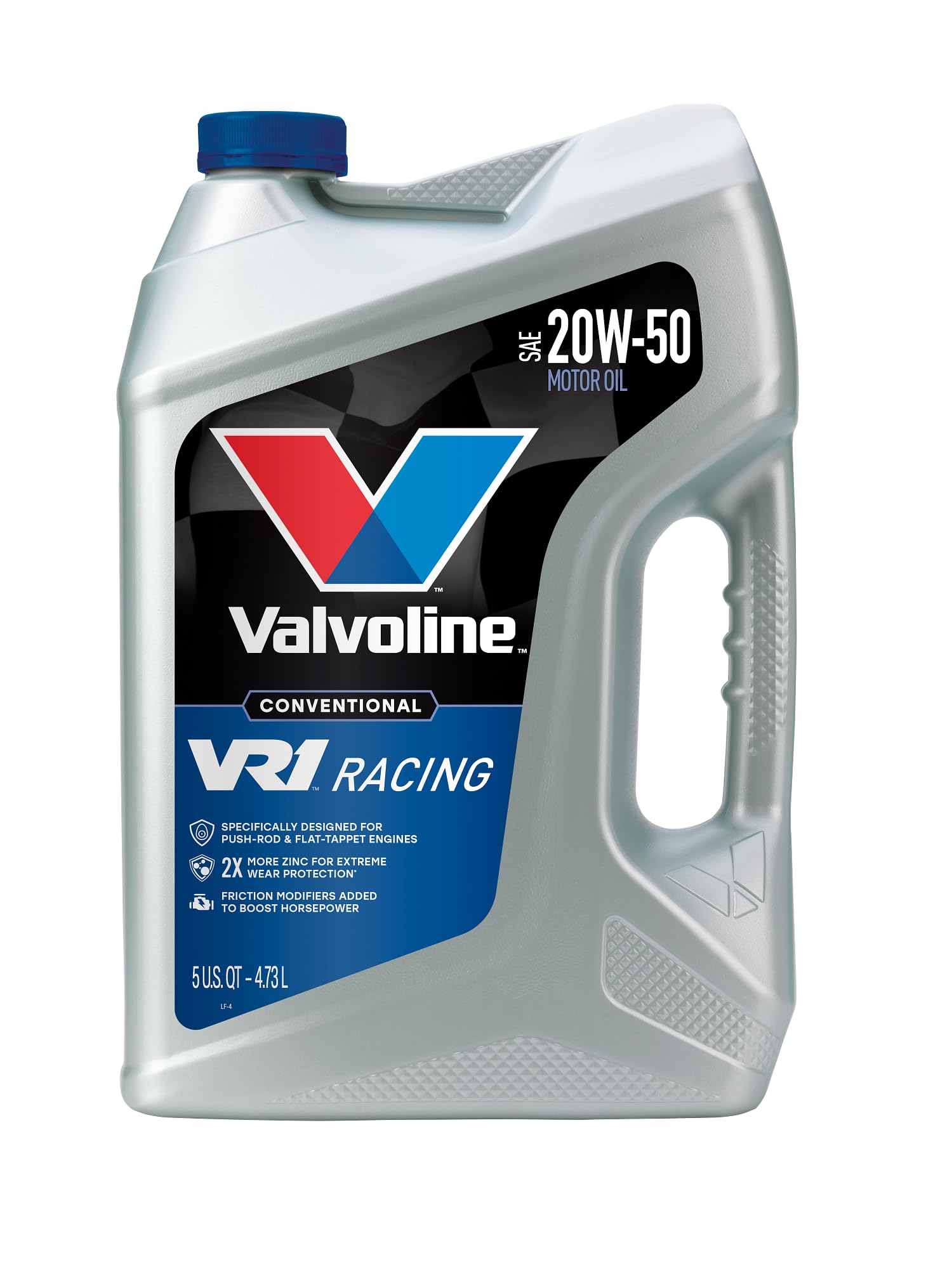 Valvoline VR1 Racing SAE 20W-50 Motor Oil 5 QT | America’s #1 Racing Oil, 2X mor
