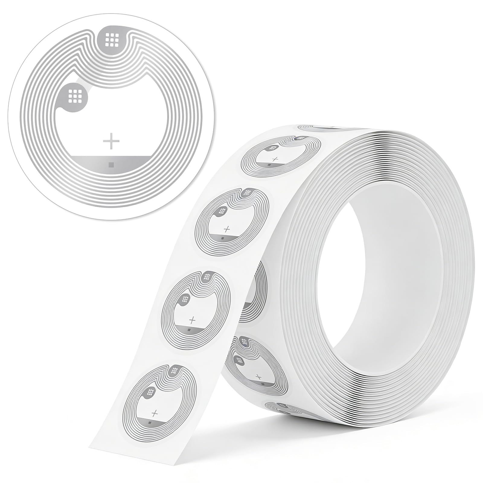 OFFCUP NFC Tags, 50PCS NFC Coin Cards, 25mm / 1 Inch NFC Stickers NTAG213 NFC Ro