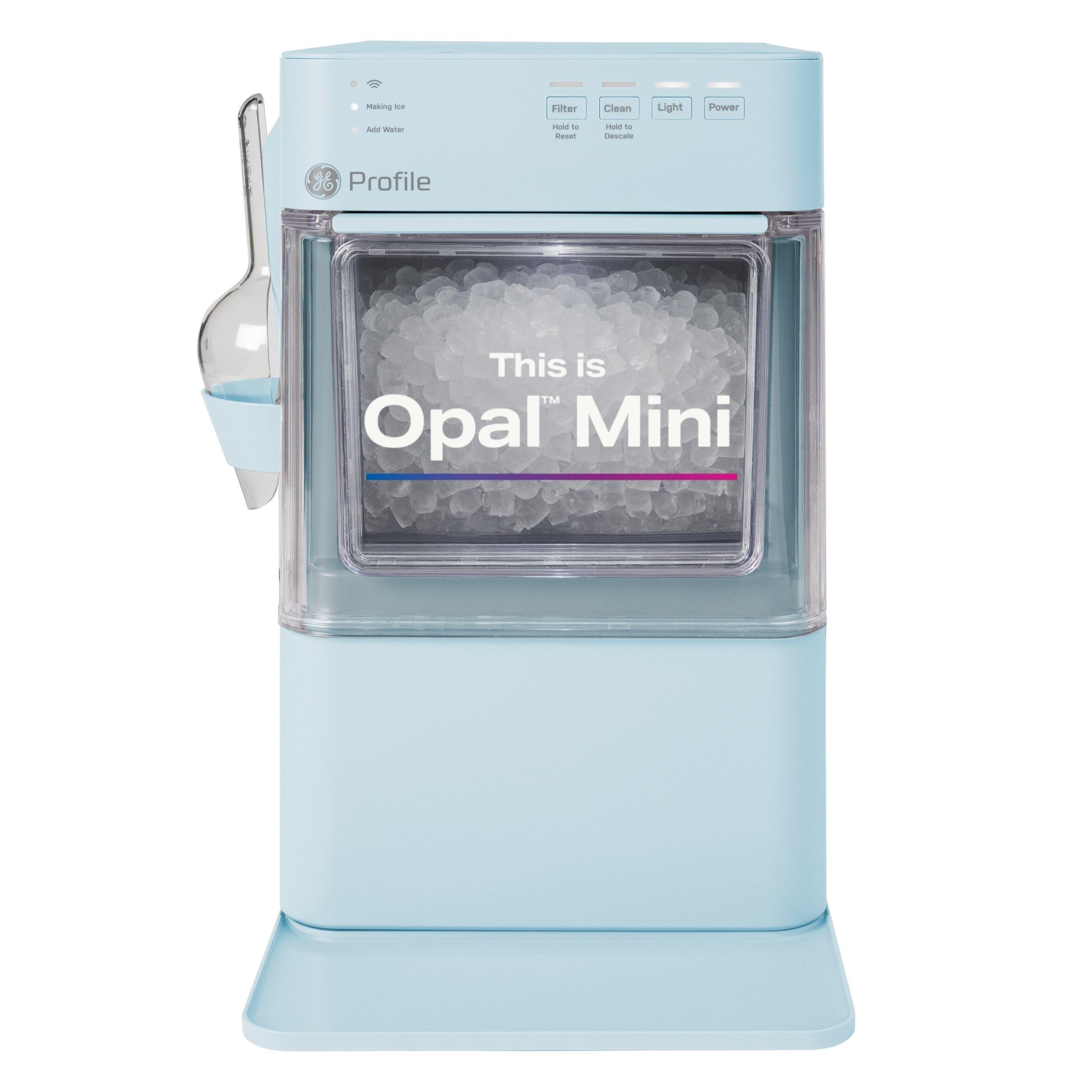 GE Profile Opal Mini Nugget Ice Maker, Portable Countertop Pellet Ice Machine, S