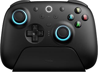 8Bitdo Ultimate 2 Wireless Controller for PC, Apple, Steam & Android, Black | TMR Joysticks, Hall/Tactile Triggers, 8Speed 2.4G, 1000Hz Polling Rate, Motion Control, RGB Fire Ring, Charging Dock