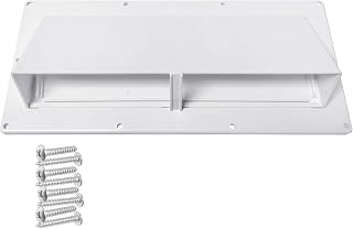 Camp'N RV Exhaust Vent Cover (White) - Perfect RV Stove Vent Cover Replacement for Trailers, Campers, Motorhomes - Easy to Install with Hardware Included
