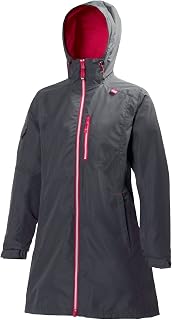 Helly Hansen Unisex-Adult Long Belfast Waterproof Windproof Breathable Raincoat Jacket With HoodWomens Long Belfast Jacket