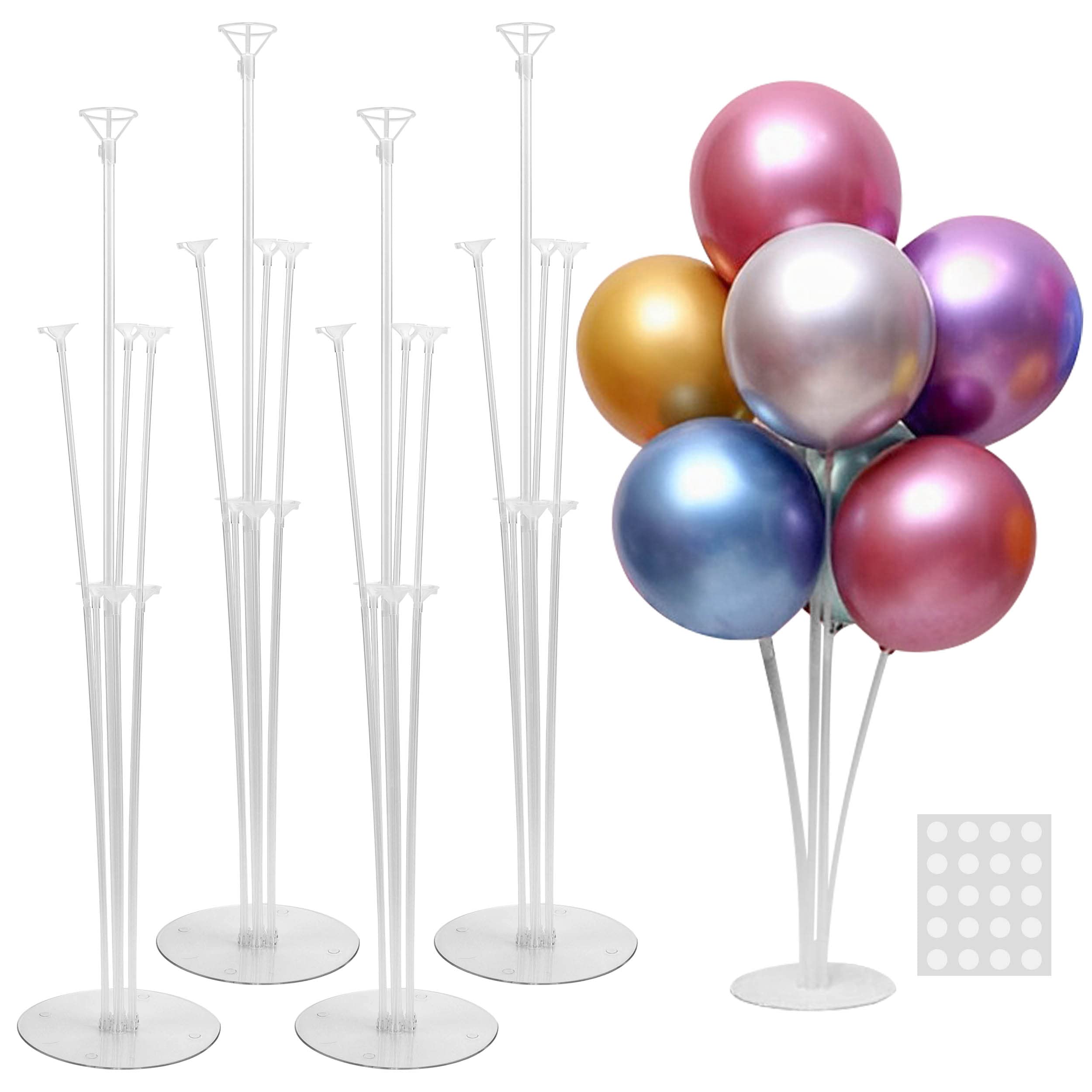 JOYYPOP 4 Sets Balloon Stand Kit For Table, Balloon Sticks with Bases | Balloon 
